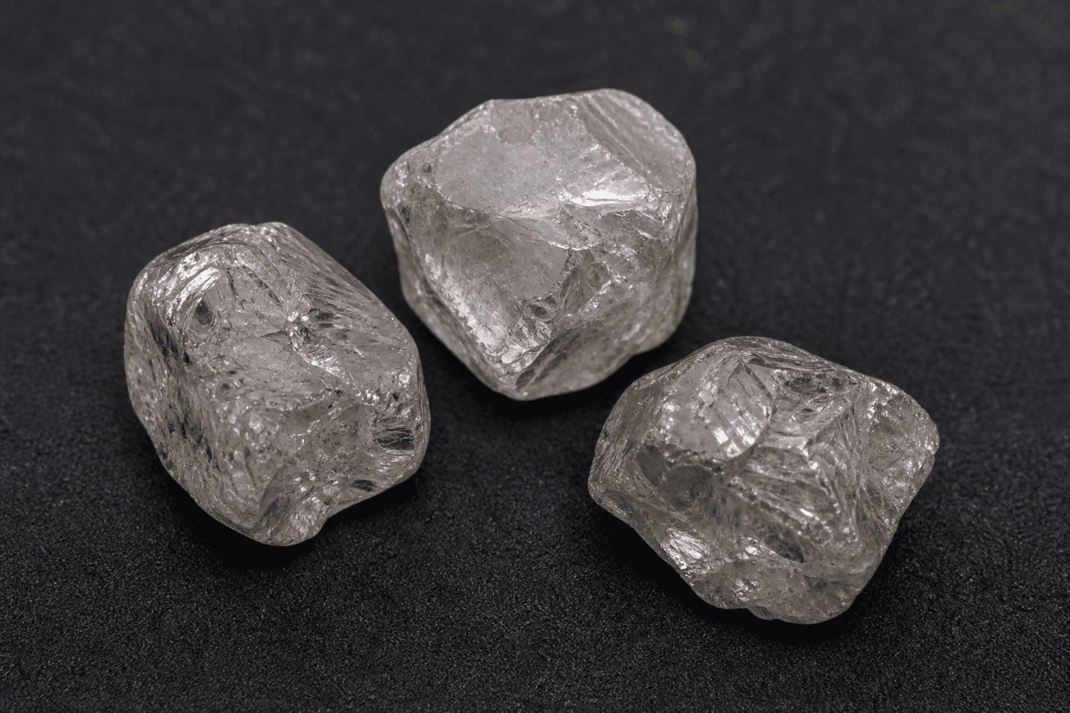 Namibian rough diamond stones
